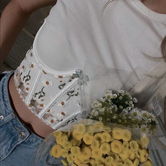 🍋 Tossed Daisy Corset For Love and Lemons - Picture 2 of 8